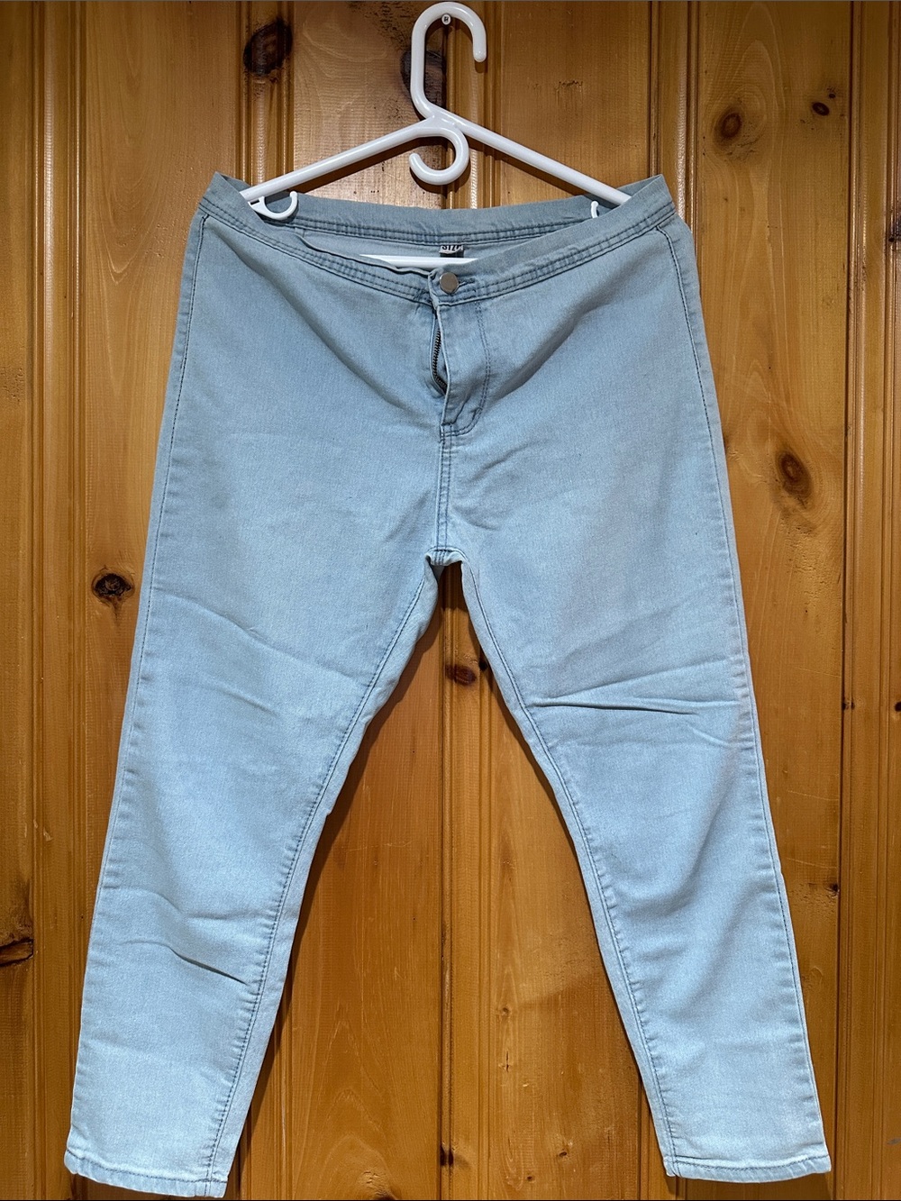 Light Blue Men’s Stretch Jeans - Classic Slim Fit